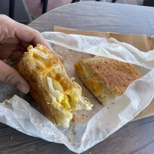 Egg &amp; cheese focaccia