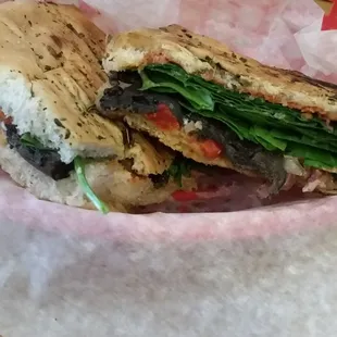 Marinated Mushroom Panini