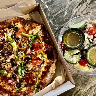 Pizza and salad in TorC 6 days a week - closed Mondays