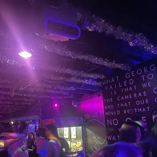 Part of inside the bar.