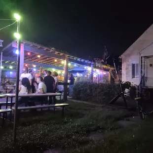 Out back