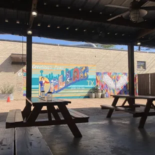 Patio space is great on hot and cool days!