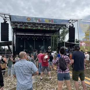 Lots of room by the stage during day time performances