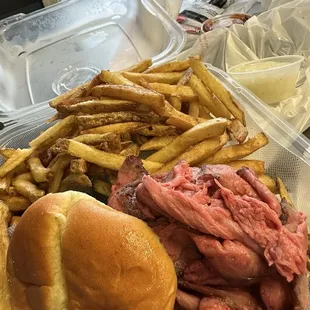 Pit beef &amp; fries