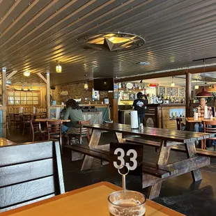 a pint of beer on a table