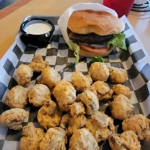 1/2 pound BBQ cheddar burger