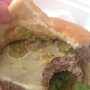 Green Chili Burger