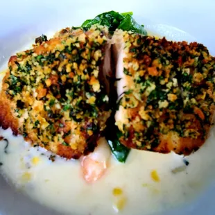 Parsley Crusted Seared Corvina