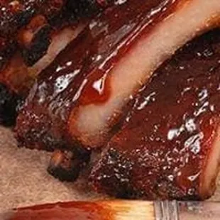 ribs with bbq sauce