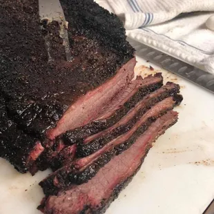 Texas smoked BBQ brisket