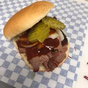 BBQ Brisket sammich