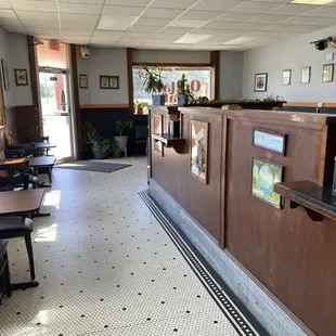 the interior of a restaurant