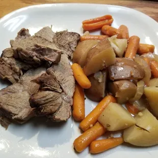 Pot roast with potatoes and carrots