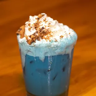 Cookie Monster Punch - Bulleit Bourbon, milk, &amp; chocolate chip cookie dough simple syrup