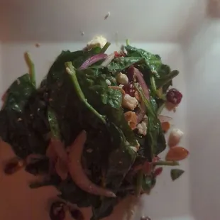 Aunt Les Spinach Salad