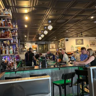 Inside the bar