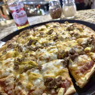 Cheeseburger Pizza