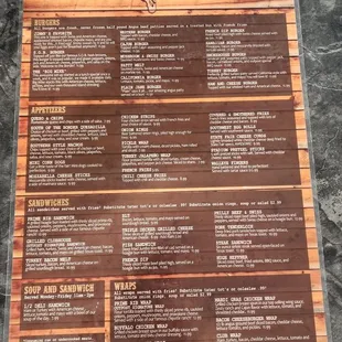 Menu side 2