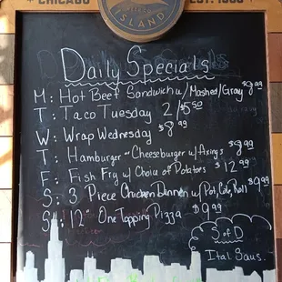 daily specials