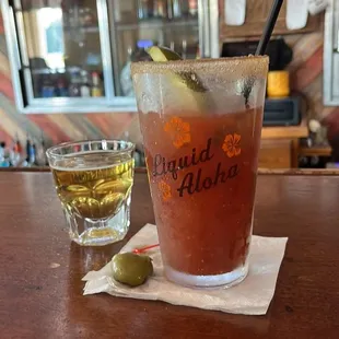 drink, oysters and mussels