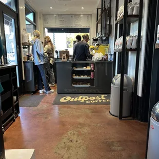 customers in a coffee shop
