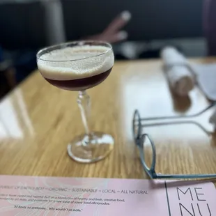 COCONUT COFFEE MARTINI LOS SUNDAYS COCONUT BLANCO, MR BLACK COFFEE LIQUEUR SIMPLE, COMMON ROOM NITRO COLD BREW