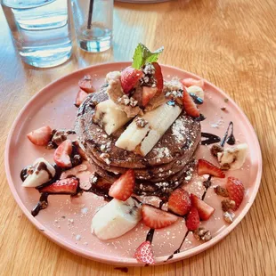 Strawberry banana pancake