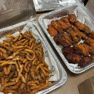Amazing wings &amp; fries