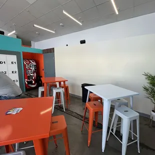 Interior and soda machine