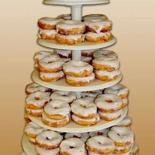 Donut wedding cake
