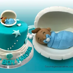 Baby shower cakes