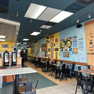 the interior of a restaurant