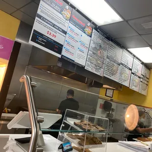 a man preparing food