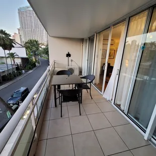 Outside balcony