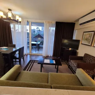 View from bed room to living room