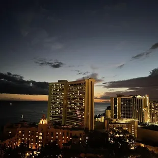 The view from 1911 at night