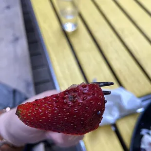 Mold on several of my pancake&apos;s strawberries