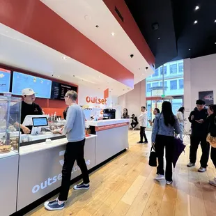 customers at counter