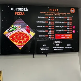 pizza menu