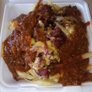 Chili Cheese Pastrami Fries