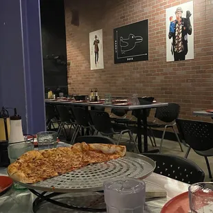 You share a big table with other people at the show