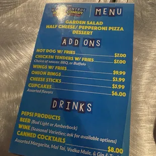 Add ons for the outta control show