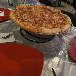 Unlimited pepperoni and cheese pizza