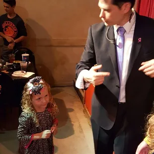 "My brother does magic tricks too!"