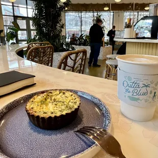 Broccoli cheddar quiche