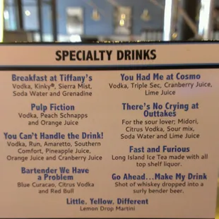 A drink named &quot;Pulp Fiction&quot;? Hells yeah!