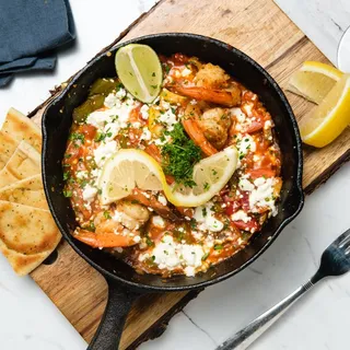 Shrimp Saganaki