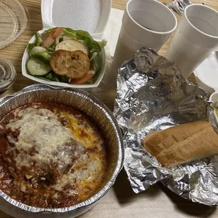 Combo meals #1 gyro pita #5 lasagna