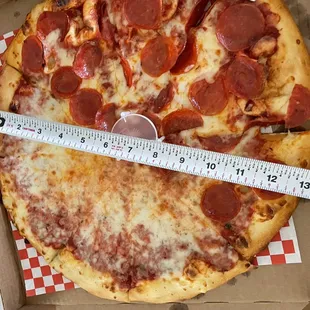 A "large" is 13 inches? Rip-off