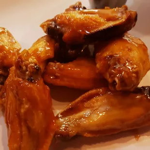 Wings are huge and these are absolutely delicious! Spicy Honey